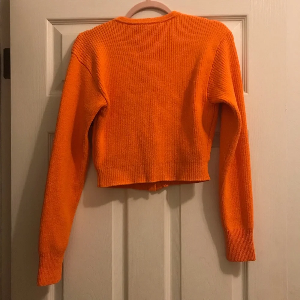 NWT 10 Crosby Derek Lam Orange Layered Cardigan Sweater Top - Picture 3 of 8